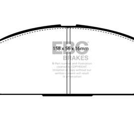 EBC 97-00 Infiniti Q45 4.1 Redstuff Front Brake Pads DP31247C
