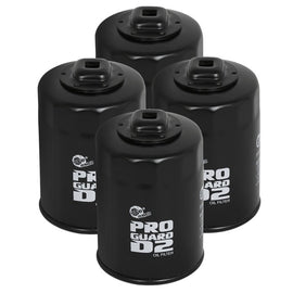 aFe ProGuard D2 Oil Filter (4 Pack) 11-13 Ford F-150 V6 3.5/3.7L / V8 5.0L (w/ 3/8in Ratchet Drive) 44-LF025-MB