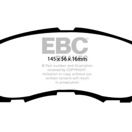 EBC Brakes DP41614R Yellowstuff Street And Track Brake Pads DP41614R