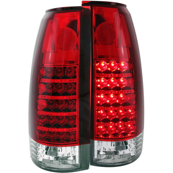Anzo 311057 Red Clear Lens Led Tail Lights for Suburban/Tahoe/Yukon/Blazer Model 311057