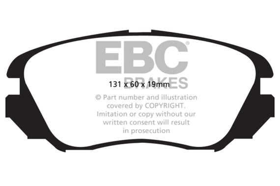 EBC 10+ Buick Allure (Canada) 3.0 Yellowstuff Front Brake Pads DP42013R