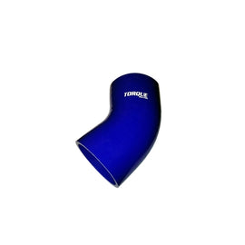 Torque Solution 45 Degree Silicone Elbow: 2 inch Blue Universal TS-CPLR-45D2BL