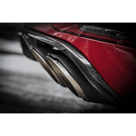 Akrapovic 2014 Porsche Macan Turbo (95B) Evolution Line Cat Back (Titanium) w/ Carbon Fiber Tips S-PO/TI/7H