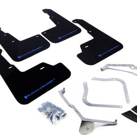 Rally Armor 15-21 Subaru WRX/STI Black UR Mud Flap w/Light Blue Logo MF32-UR-BLK/LBL