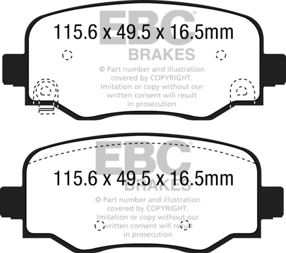 EBC DP62237 Greenstuff 6K Pads - Rear DP62237