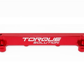 Torque Solution Mitsubishi Evo 4/5/6/7/8/9 Billet Aluminum Top Feed Fuel Rail - Red TS-EV-451R