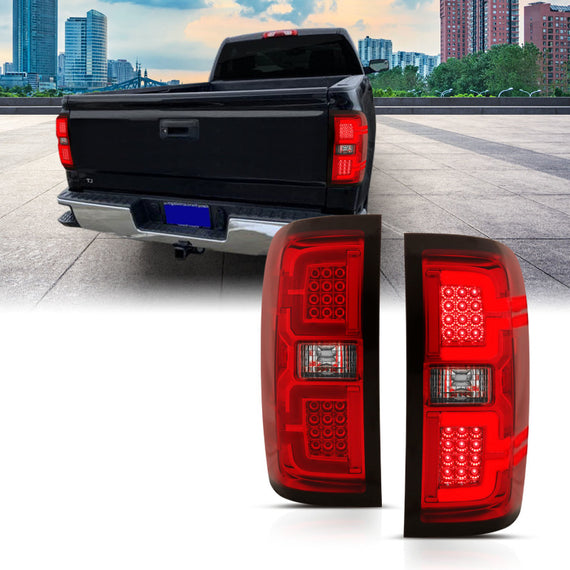 Anzo Tail Lights LED Red Sequential Signal For 14-17 Chevy Silverado #311292 311292