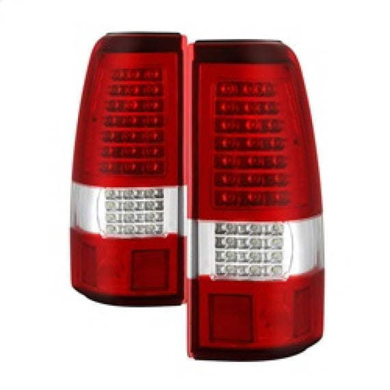xTune 03-06 Chevrolet Silverado 1500/2500HD LED Tail Lights - Red Clear (ALT-JH-CSIL03-CS-RC) 9037665