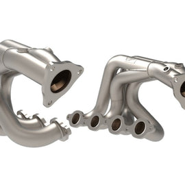 aFe Twisted 304SS Header 2020 Chevy Corvette (C8) 6.2L V8 - Titanium Ceramic Coated 48-34148-T