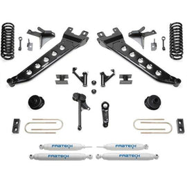 Fabtech 13-18 Ram 3500 4WD 7in Radius Arm Kit w/Perf Shks K3147