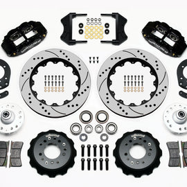 Wilwood Narrow Superlite 6R Front Hub Kit 14.00in Drilled 1965-1969 Mustang Drum Spindle 140-12638-D