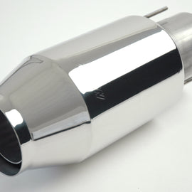 Gibson Marine Bullet Muffler (Pair) Transom Mount - 4in Inlet/11in Length - Stainless 110002