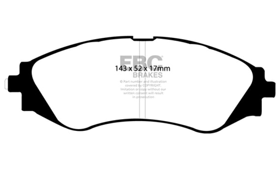 EBC 03-11 Chevrolet Aveo 1.6 Ultimax2 Front Brake Pads UD797