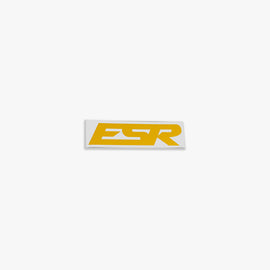 ESR SMALL ESR DECALS YELLOW 1 QTY = 2 PIECES 5.25"X1.5" ESRDECAL-SM-YLW