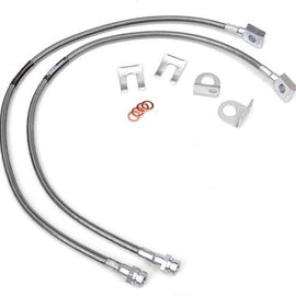 Rough Country Front Extended Stainless Steel Brake Lines for 4-6-inch Lifts