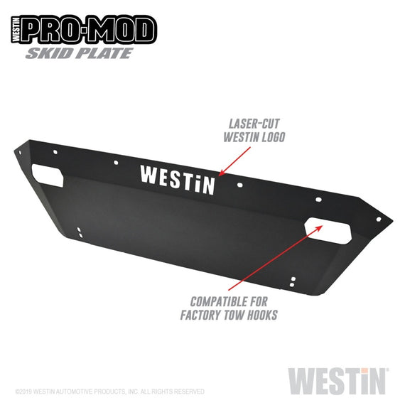 Westin 2019 Dodge Ram 1500 ( Excludes 1500 Classic & Rebel Models ) Pro-Mod Skid Plate - Text. Blk 58-71185