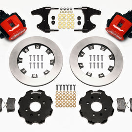 Wilwood Combination Parking Brake Rear Kit 12.19in Red Civic / Integra Drum 2.46 Hub Offset 140-10209-R