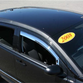 Putco 07-12 Dodge Caliber (Front Only) Element Chrome Window Visors 480140