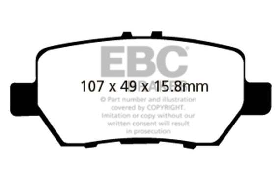EBC 05-08 Acura RL 3.5 Yellowstuff Rear Brake Pads DP41736R