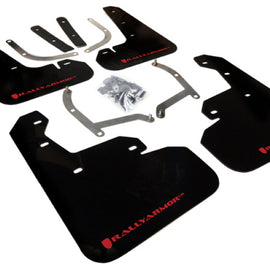 Rally Armor UR Black Mud Flaps with Red Logo for 2017-2021 Impreza 4/5 Door MF45-UR-BLK/RD