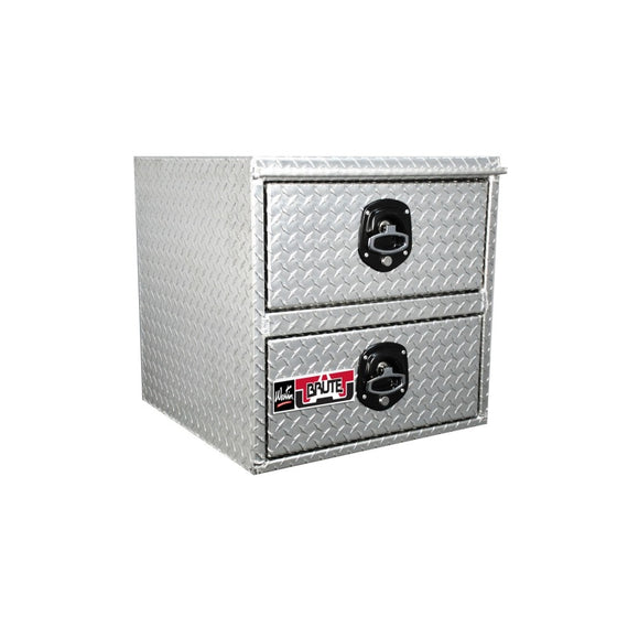 Westin/Brute HD Under Body 24in x 24in w/Top & Bottom Drawers - Aluminum 80-HDD24