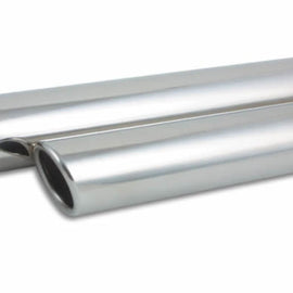 Vibrant 3in Round SS Truck/SUV Exh Tip (Single wall Angle Cut Rolled Edge) - 2.5in inlet 11in long 1575