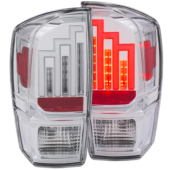 Anzo 311283 Tail Light Assembly Clear Lens For 16-19 Toyota Tacoma NEW 311283