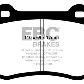 EBC 92-00 Dodge Viper 8.0 Bluestuff Front Brake Pads DP51031NDX