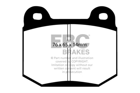 EBC YELLOWSTUFF HIGH FRICTION PERFORMANCE BRAKE PADS STREET TRACK REAR DP41538R DP41538R