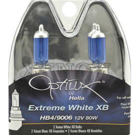 Hella Optilux XB White Halogen Bulbs HB4 12V 80W (2 pack) H71070367