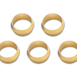 Vibrant Brass Olive Inserts 1/2in - Pack of 5 16468