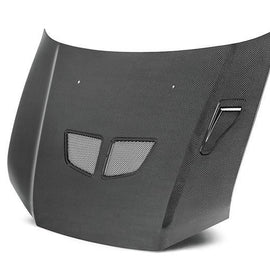 SEIBON - OEM STYLE CARBON FIBER HOOD - 2002-2003 MITSUBISHI LANCER EVO 7 HD0203MITEVO7-OEM-JDM