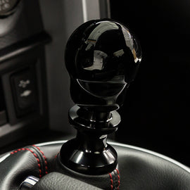 Raceseng Contour Shift Knob (No Engraving) Fiat 500T / Abarth Adapter - Black Gloss 08231BG-0801X-081206