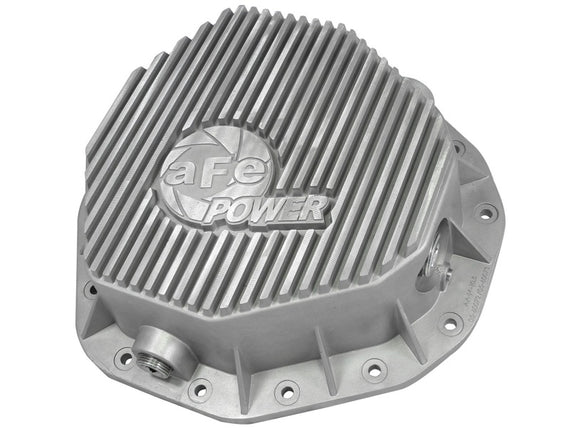 aFe Rear Differential Cover (Raw; Street Series); Dodge Diesel Trucks 03-05 L6-5.9L (td) 46-70090
