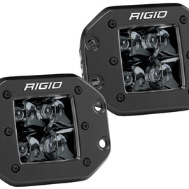 Rigid Industries D2 - Midnight Edition Flush Mount Spot Lights 212213BLK