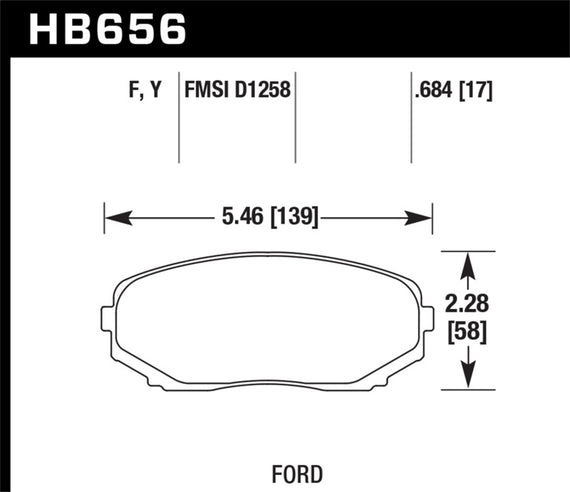 Hawk HPS Disc Brake Pads - HB656F.684 HB656F.684
