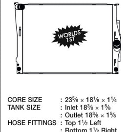 CSF RACING RADIATOR FOR 06-10 BMW 325 328 330 Z4 7001