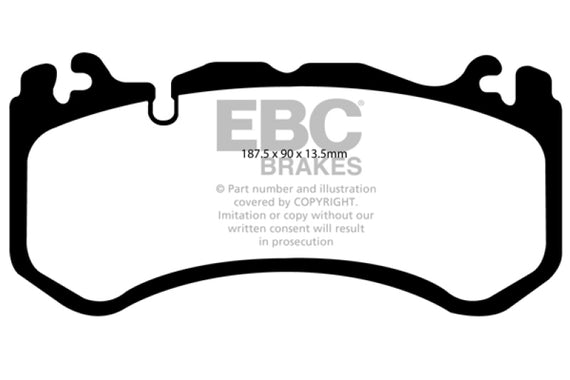 EBC 2016+ Mercedes-Benz GLE43 AMG (Coupe) 3.0L Twin Turbo Orangestuff Front Brake Pads DP91939