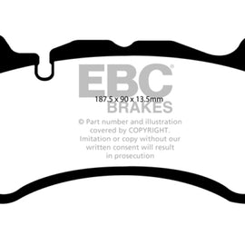 EBC Brakes DP51939NDX Bluestuff NDX Full Race Brake Pads DP51939NDX
