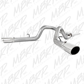 MBRP 4" DUAL SPLIT SIDE EXIT EXHAUST 99-04 F-250 F-350 V-10 ALUMINIZED S5208AL S5208AL