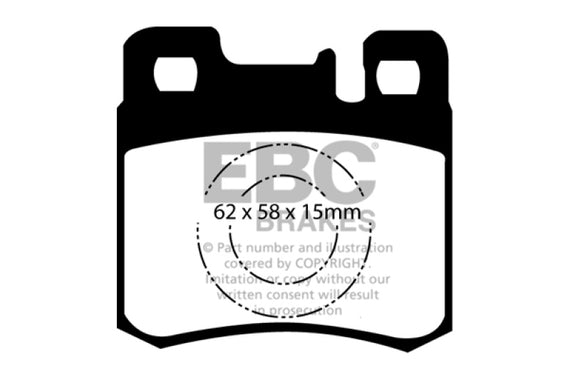 EBC 98-00 Mercedes-Benz E300 TD 3.0 TD Ultimax2 Rear Brake Pads UD495
