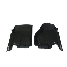 Westin 12-18 Ram Crew/Mega Cab (two retention hooks) Wade Sure-Fit Floor Liners Front - Black 72-110043