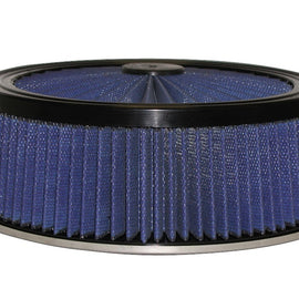 aFe MagnumFLOW Air Filters Round Racing P5R A/F TOP Racer 14D x 5H (Blk/Blue) 18-31405