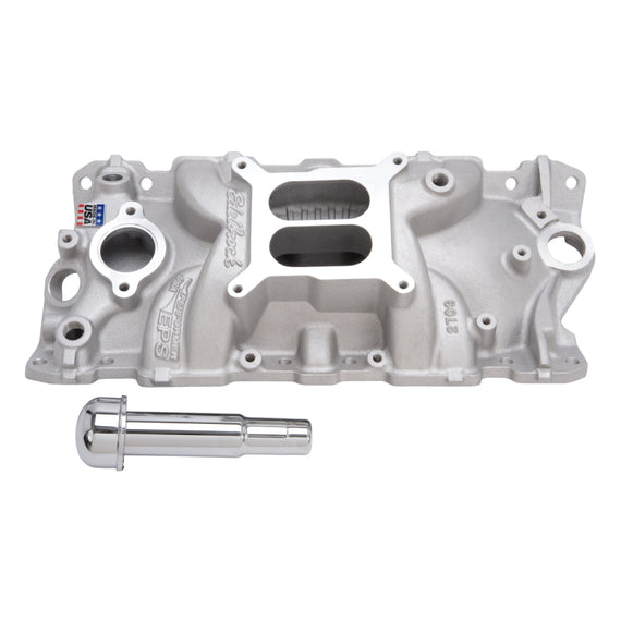 Edelbrock Intake Manifold Performer Eps w/ Oil Fill Tube And Breather for Small-Block Chevy 2703