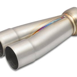 Vibrant 2-1 SS Merge Collectors (2-1/4in Inlet Slipover ID 3in Outlet OD) - Sold Individually 10356