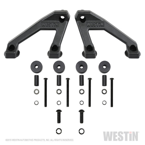 For Jeep Wrangler 18-20 Mounts Textured Black Aluminum Cowl Panel Mounts for 40