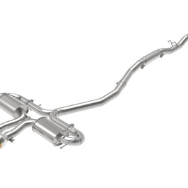 aFe Takeda 3in 304 SS Cat-Back Exhaust System w/Blue Flame Tips 17-20 Honda Civic Sport L4-1.5L (t) 49-36624-L