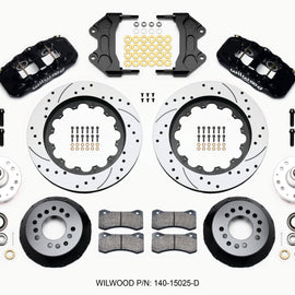 Wilwood AERO6 Front Hub Kit 15.00 Drilled WWE ProSpindle 140-15025-D
