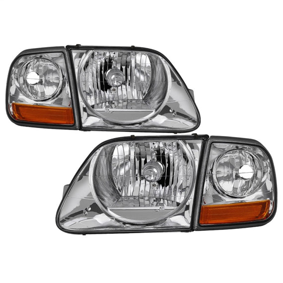 xTune 97-03 Ford F-150 4pc OEM Style Headlights w/Corner - Chrome (HD-JH-FF15097-L-SET-C) 9042645