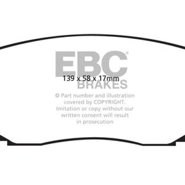 EBC DP21794 GREENSTUFF STREET ORGANIC BRAKE PADS - FRONT DP21794
